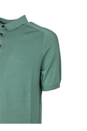 Green cotton knit polo shirt PT TORINO | TL4SPM220ICH73MGU0440